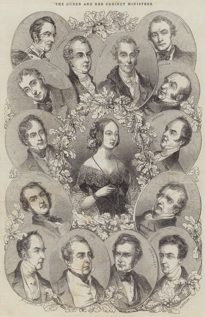 The Queen and Her Cabinet Ministers by Henry Anelay